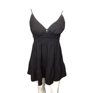 Inspired Hearts Elegant Black Babydoll Dress